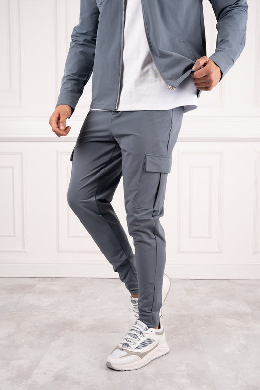 Premium Cargo Utility Pants - Steel Blue