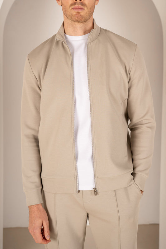 Interlock Zip-Up Jacket - Olive